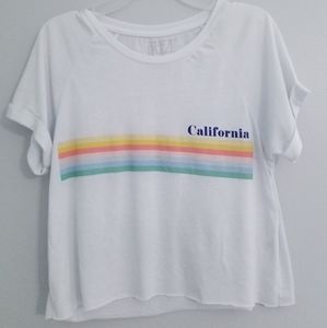 California Rainbow Crop Top